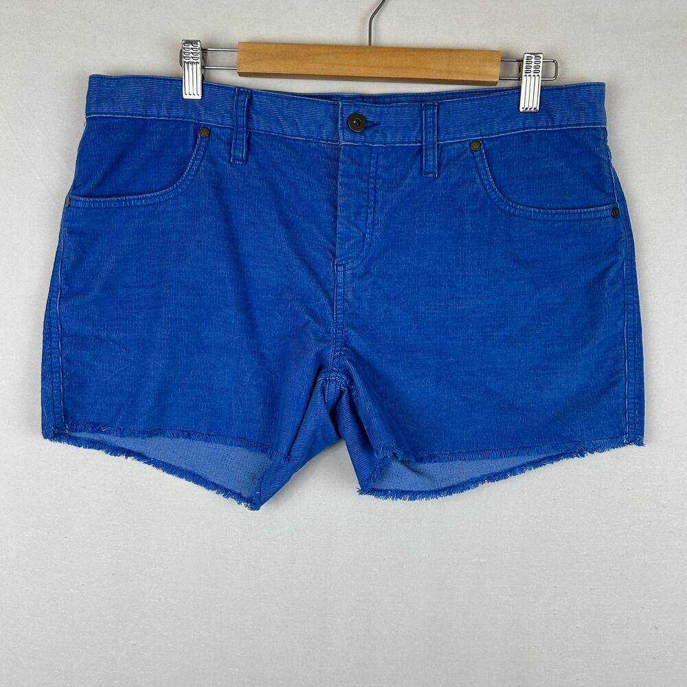 Carve Designs Oahu Blue Corduroy Shorts 3" Inseam Women's Size 12